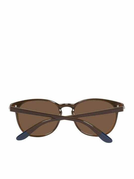Gant Men's Sunglasses with Brown Plastic Frame and Brown Lens GA7056 48E