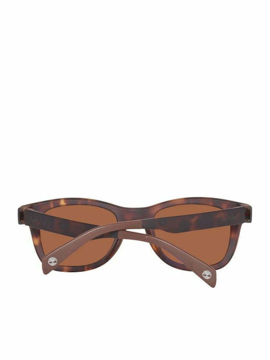 Timberland Men's Sunglasses with Brown Plastic Frame and Brown Lens TB9080-52H