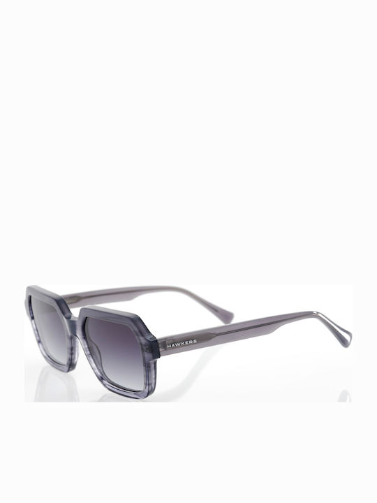 Hawkers Minimal Women's Sunglasses with Gray Plastic Frame and Gray Gradient Lens