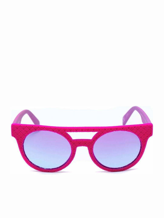 Italia Independent Women's Sunglasses with Pink Plastic Frame and Purple Lens 0903VI.IND.018