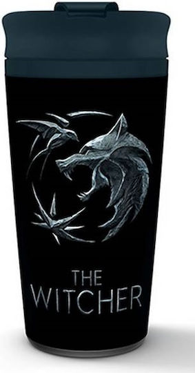 Pyramid International Witcher Ποτήρι Θερμός Ανοξείδωτο 450ml Μαύρο