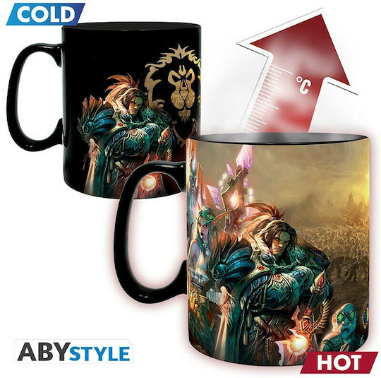 Abysse World of Warcraft - Azeroth Heat Change Κούπα Κεραμική Μαύρη 460ml