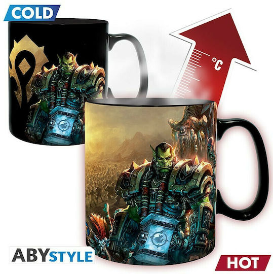 Abysse World of Warcraft - Azeroth Heat Change Κούπα Κεραμική Μαύρη 460ml