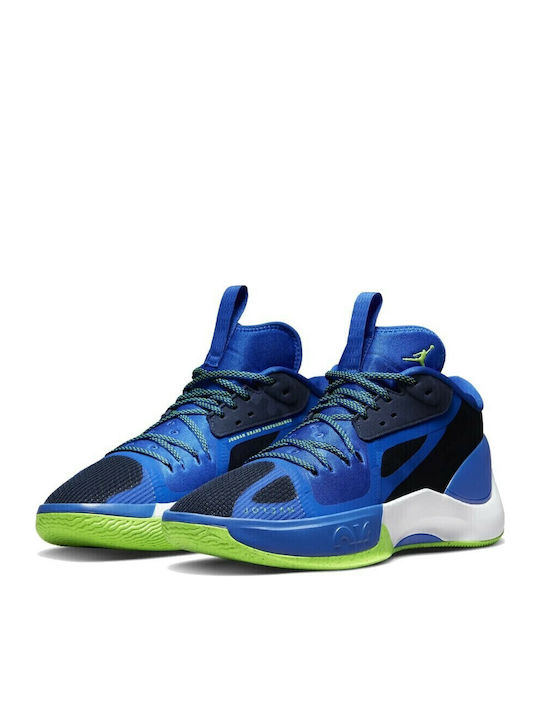 Jordan Zoom Separate Μπασκετικά Παπούτσια Midnight Navy / Electric Green / Racer Blue