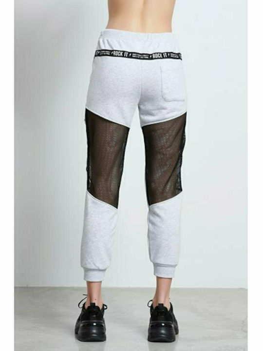 BodyTalk Rocki Hohe Taille Damen-Sweatpants Jogger Gray