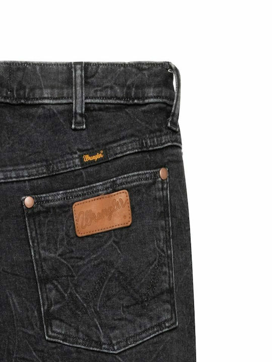 Larston Men's Elastic Slim Fit Jeans Black