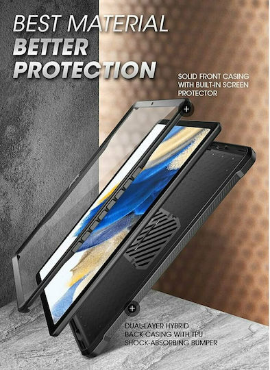 Supcase Unicorn Beetle Pro Flip Cover Ανθεκτική Μαύρη (Galaxy Tab A8)