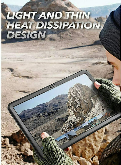 Supcase Unicorn Beetle Pro Flip Cover Ανθεκτική Μαύρη (Galaxy Tab A8)