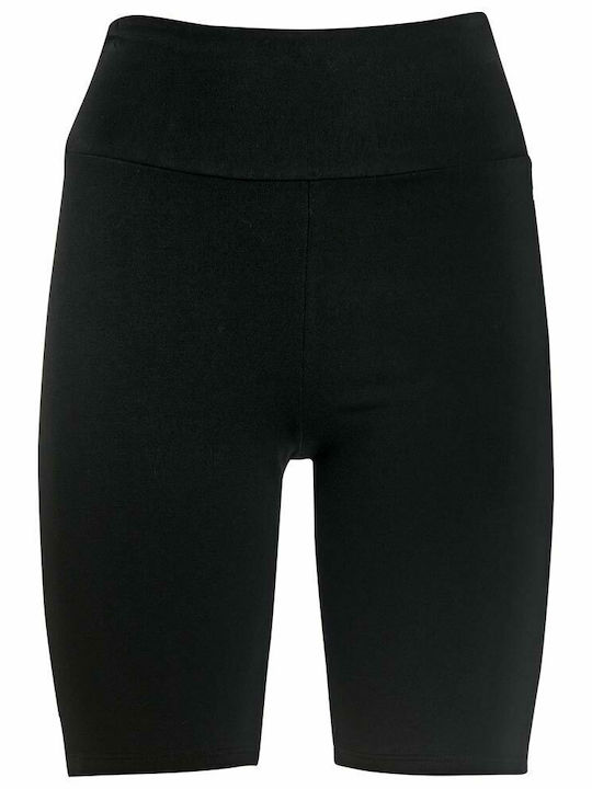Schulung Frauen Fahrrad Leggings Hochgeschnitten Schwarz