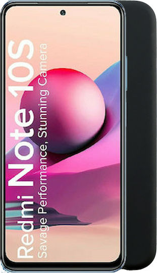 Volte-Tel Camera Guard Back Cover Σιλικόνης Μαύρο (Redmi Note 10 / 10s / Poco M5s)