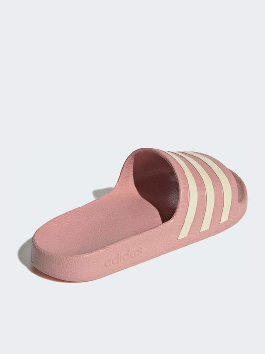 Adilette Aqua Slides In Pink Colour