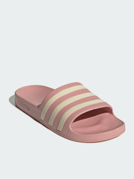 Adilette Aqua Slides In Pink Colour