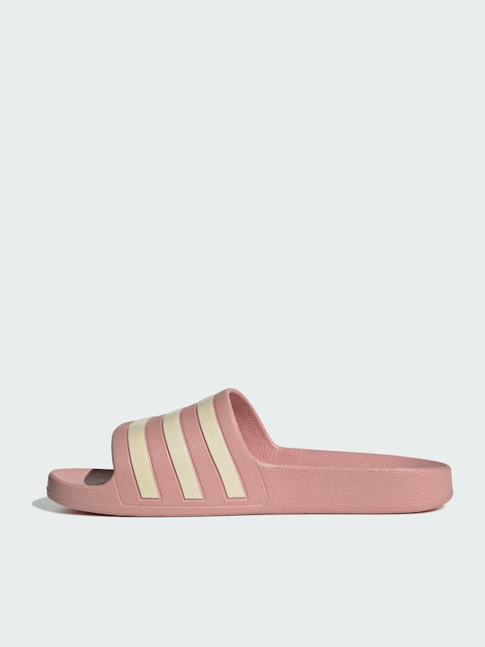 Adilette Aqua Slides In Pink Colour