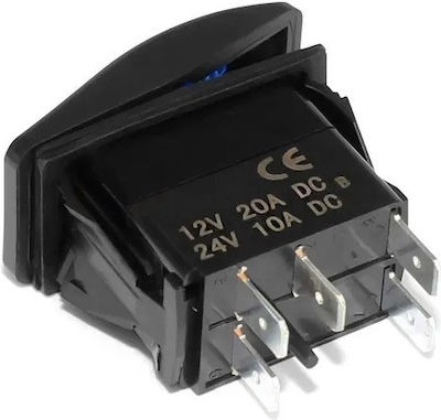 Comutator Lumini Auto 12V-24V Universal Negru