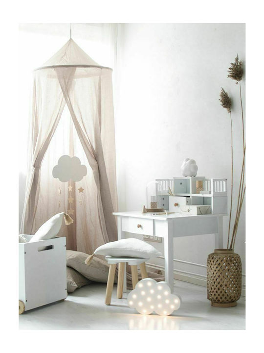 Kids Desk made of Solid Wood White 60x44x71cm