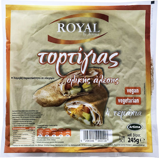 Royal Tortilla Wheat Whole Wheat Tortilla 25cm 245gr 4pcs