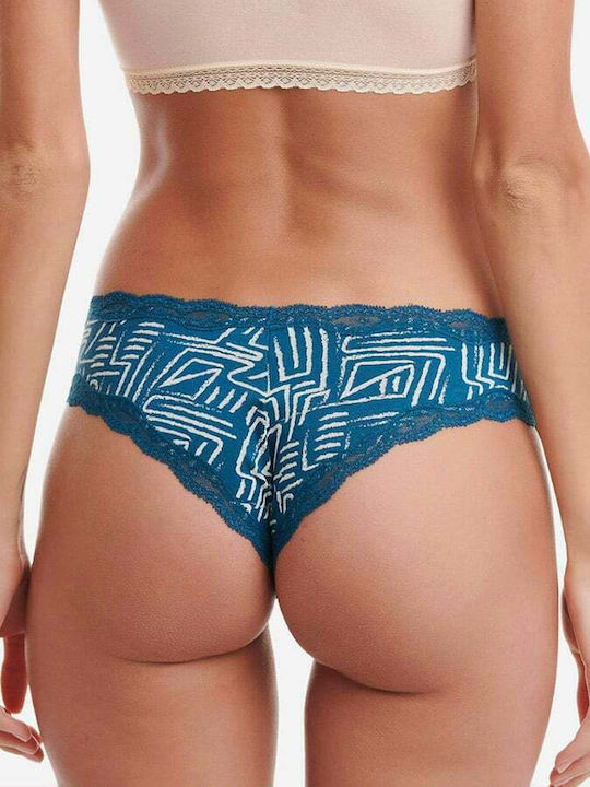 Damen Brasilien 2Pack mit Spitze Red/Blue