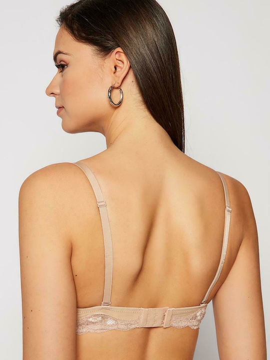Lovely Micro Bra with Light Padding Underwire Beige