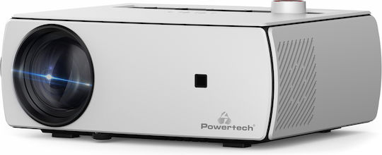 Powertech Projector LCD Full HD LED Lamp with Wi-Fi and Built-in Speakers White