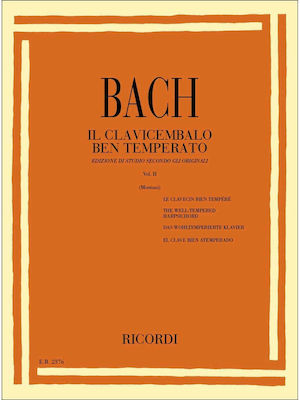 Ricordi J.S.Bach Il Clavicembalo ben temperato Vol. II Sheet Music for Piano W070420010