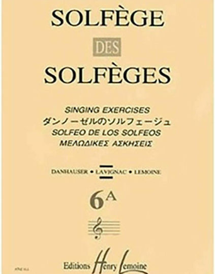 Henry Lemoine Lemoine Solfege 6A Theory Book