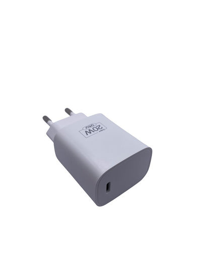 Φορτιστής Χωρίς Καλώδιο με Θύρα USB-C 20W Λευκός (OTU EU-07)
