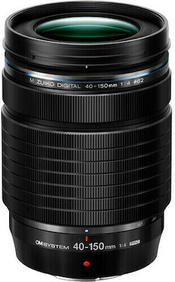 Olympus Crop Camera Lens M.Zuiko ED 40-150mm f/4 PRO Telephoto for Micro Four Thirds (MFT) Mount Black