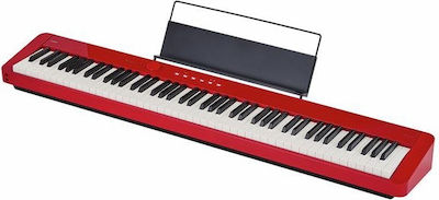 Casio Ηλεκτρικό Stage Πιάνο PX-S1100 με 88 Βαρυκεντρισμένα Πλήκτρα Ενσωματωμένα Ηχεία και Σύνδεση με Ακουστικά και Υπολογιστή Red