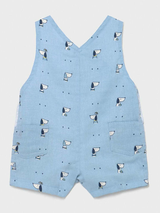 Kids' Fabric Overalls Light Blue