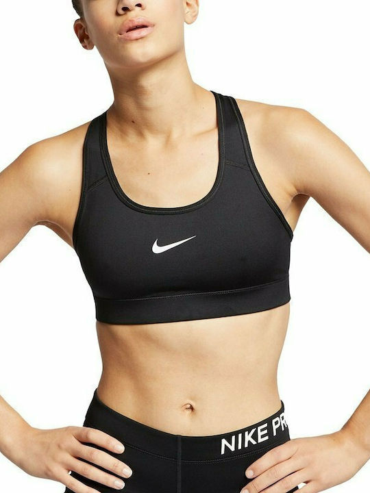 Dri-Fit Victory Compression Women's Athletic Sports Bra Black