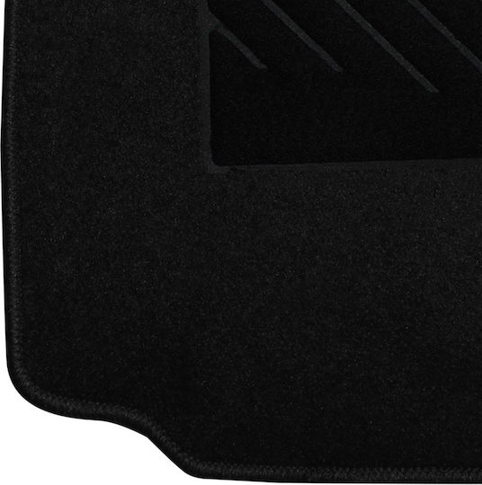 Kokkinoplitis Set of Front and Rear Mats 4pcs from Carpet for Seat Altea Black