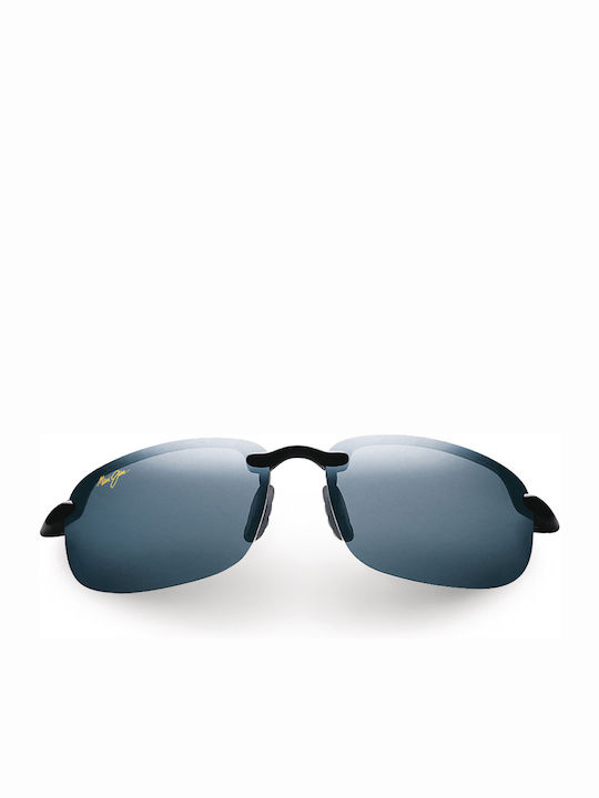 Maui Jim Ανδρικά Γυαλιά Ηλίου με Μαύρο Κοκκάλινο Σκελετό και Μαύρο Ντεγκραντέ Polarized Καθρέφτη Φακό 407-02