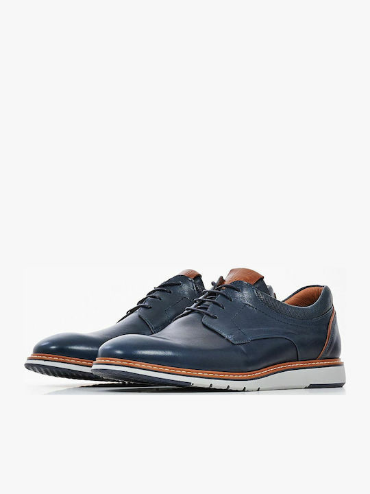 Men's Leather Casual Shoes Blue