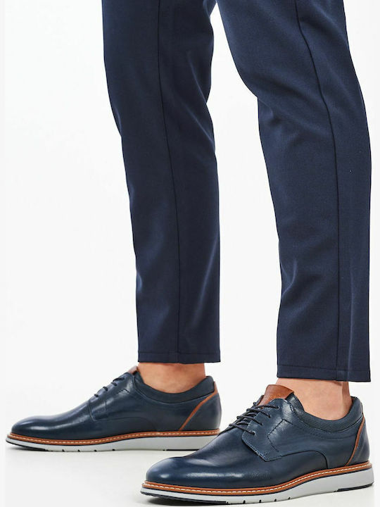 Men's Leather Casual Shoes Blue