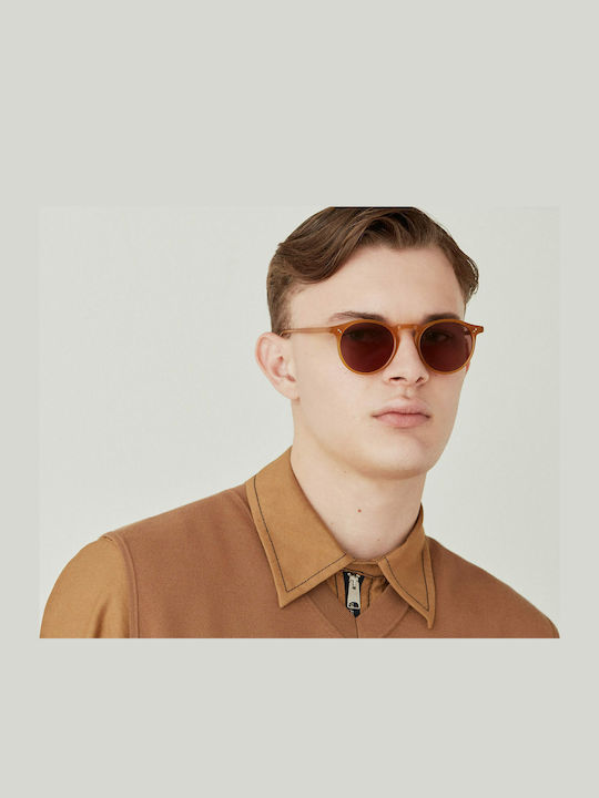 Gigi Barcelona Roy Unisex Sunglasses with Brown Plastic Frame 6485