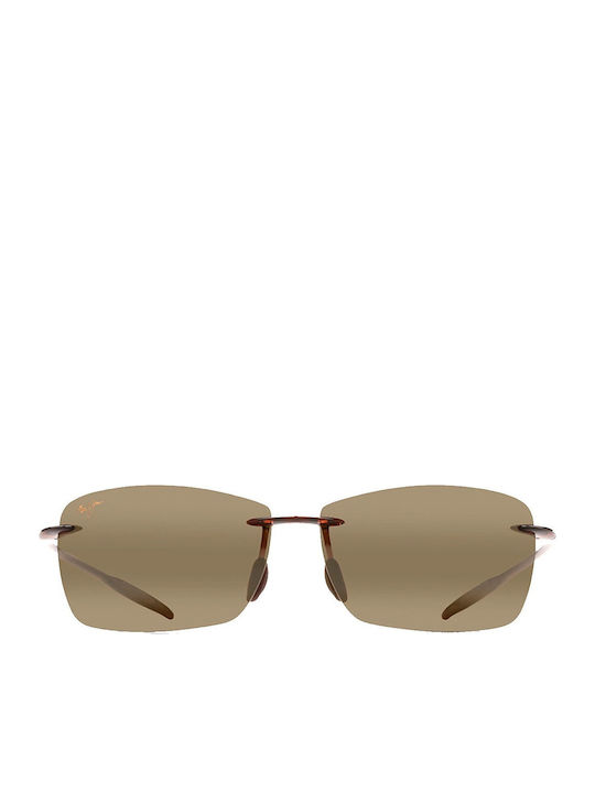 Maui Jim Lighthouse Men's Sunglasses with Brown Metal Frame and Brown Polarized Lens 423-26