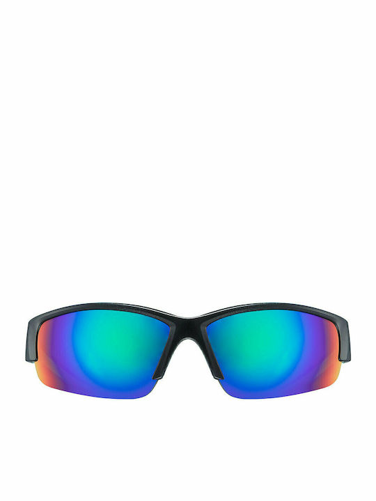 Uvex Sportstyle 215 Men's Sunglasses with Black Plastic Frame and Black Lens S5306172716