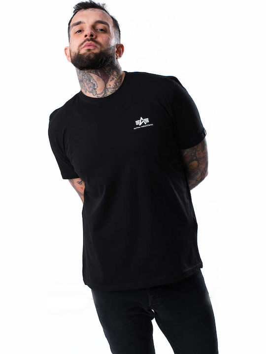 Basic Αθλητικό T-shirt Μαύρο