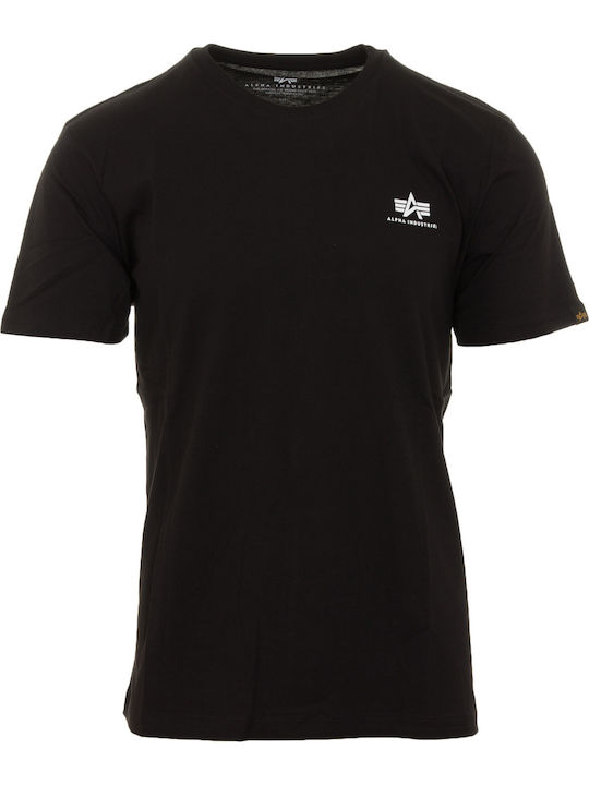 Basic Αθλητικό T-shirt Μαύρο