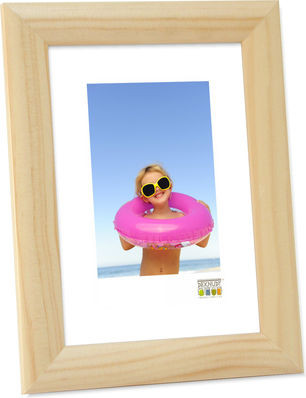 Deknudt S40CH1 Wooden Photo Frame with Beige Frame 6 Pieces