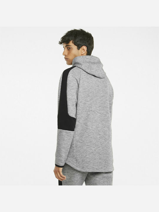 Puma Evostripe Men's Sweatshirt with Hood and Pockets Gray