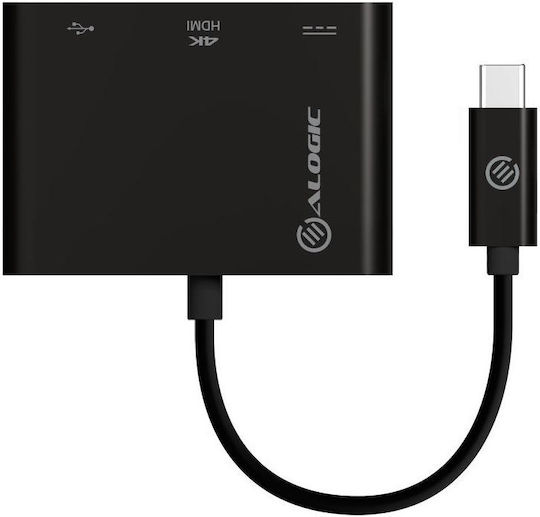 Alogic USB-C Docking Station με HDMI 4K PD Μαύρο ()