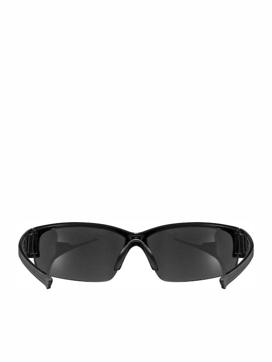 Uvex Sportstyle 215 Men's Sunglasses with Black Plastic Frame and Gray Lens S5306172216