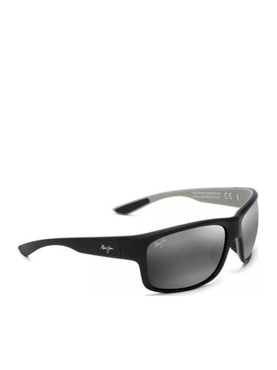 Maui Jim Southern Cross Ανδρικά Γυαλιά Ηλίου με Γκρι Κοκκάλινο Σκελετό και Μαύρο Polarized Καθρέφτη Φακό 815-53B