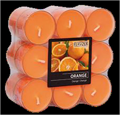 Uniker Scented Tealights Orange Orange 18pcs