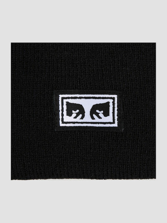 Icon Eyes Beanie Căciulă Pentru Bărbați În Culoare Neagră