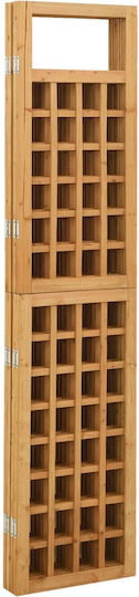 vidaXL Dekorativer Raumteiler Hölzernes mit 4 Paneelen Coffee 161x180cm