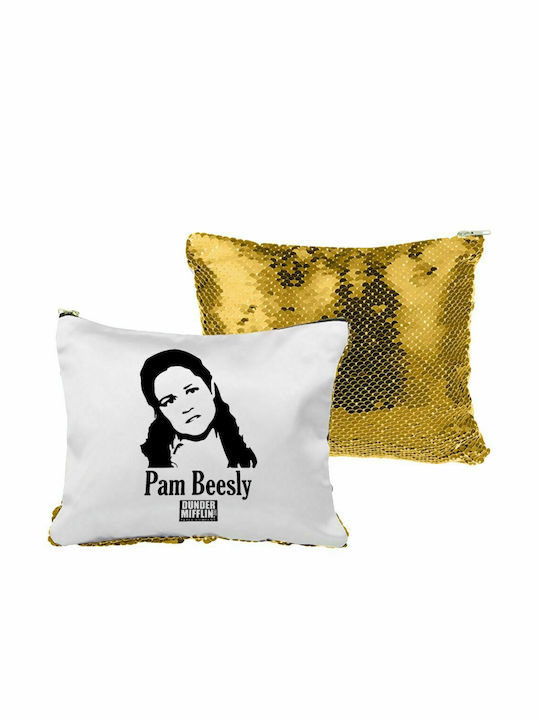 The office Pam Beesly, Sequin sequin handbag Gold