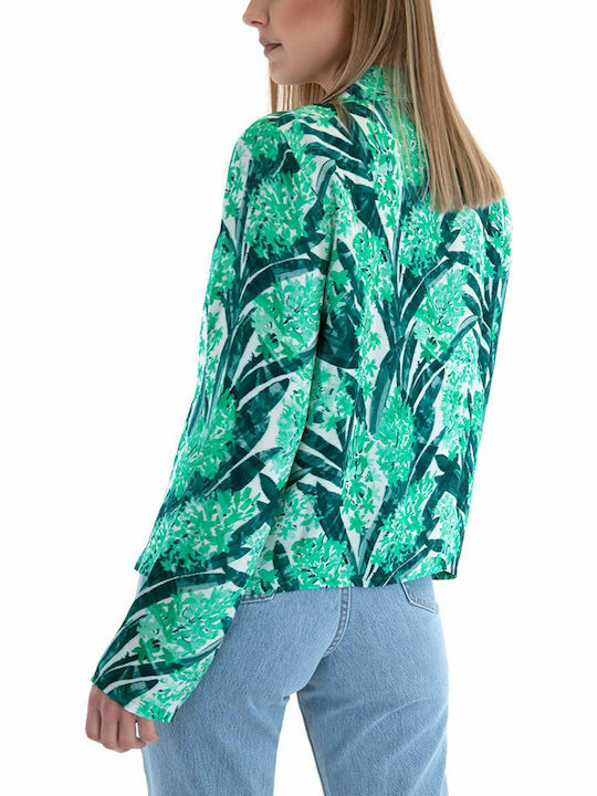 Armani Exchange Blazer pentru femei Sacou Turcoaz