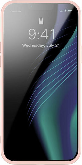 Baseus Umschlag Rückseite Silikon Transparent / Pink (iPhone 13 Pro)